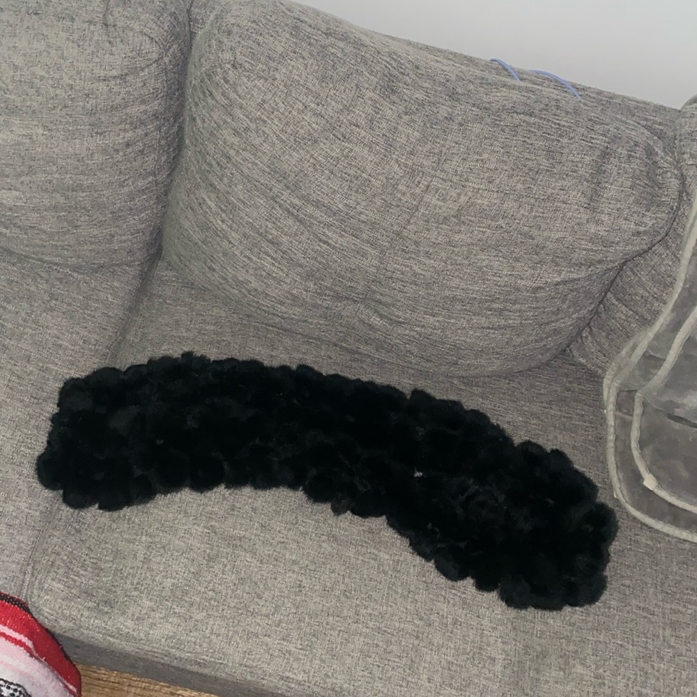 Real fur scarf
